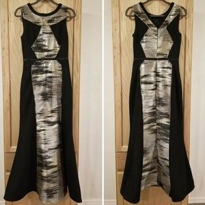 Black and Silver Gown